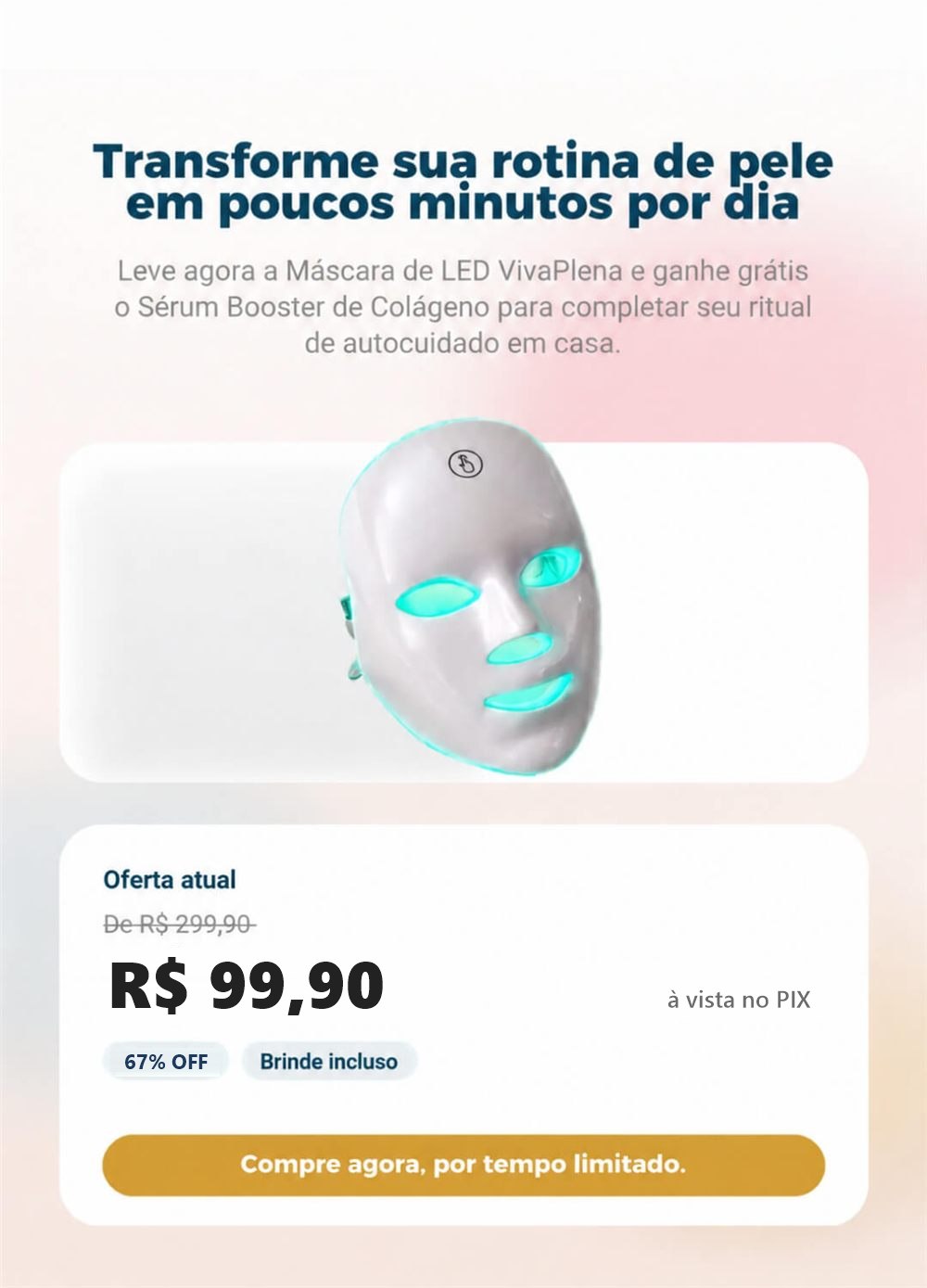 Máscara de LED facial VivaPlena